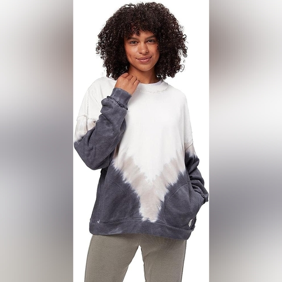 FP Movement by Free People Tops - FP Movement by Free People Womens Ombre Metti Crew Sweatshirt XS Blue White